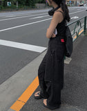 Libe Black Pintuck Wide Pants