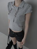 Napoleon Sleeveless Bolero Two-Piece Cardigan