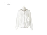 Steen Basic Long Sleeve Round Knit Cardigan