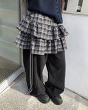 Remo fleece track wide pants