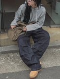 Raon Dart Non-Fade Balloon Denim Pants