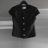 Langbel Short Sleeve Tweed Jacket