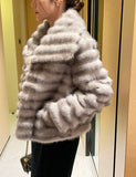 Lawford Eco Fur Shawl Collar Jacket
