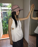 semble hole string sleeveless blouse