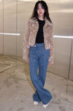 poodle crop fur jacket