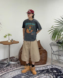 Weave Reverse Patch Bermuda Shorts