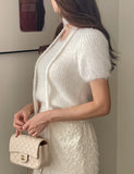 Andro Boucle Tie Knit Set