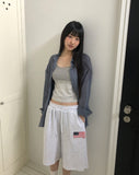 Any loose fit gauze see-through shirt