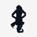 Cheona Unbalanced Hooded One Piece