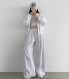 Lower Body Cover Side Pleated Wide Fit Training Pants