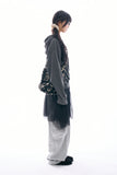 Curve panel cargo cotton wide pants