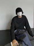 Unisex Alpaca Oversized Knitwear Bucket Hat