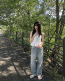 [Summer Fabric] Early Denim Wide Pants