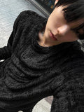 Angora Mohair Knit Long Sleeve
