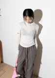 SLIT LAYERED HOOD T