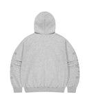 CROSS STUD HOOD ZIP UP