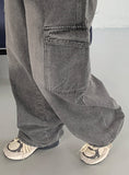 [unisex] Lupla Pigment Cargo Denim Pants