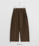 Shinkyu Banding Brushed Wide Corduroy Pants
