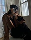 must leather beret