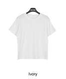 Needel brushed round short sleeve T-shirt