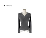 Barget Slim V-neck Button T-shirt