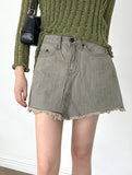 Rattan Vintage Washed Surgical Mini Skirt