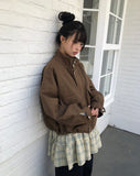 Buen Out Pocket Boxy Bomber Jacket