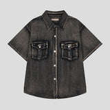 Warvid Muscle Fit Denim Shirt