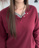 Kane Henley Neck Cotton Long Sleeve Tee
