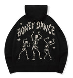 [2-WAY] Skeleton Hood Zip-Up