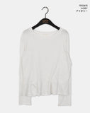 Shihol Dot Frill Layered Long Sleeve T-Shirt