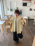 [unisex] Rimel Color Summer Over Short Sleeve Shirt