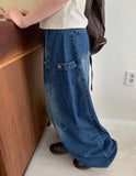 Myaho side snap balloon denim pants