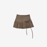 Noir String Pleats Skirt