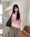Poria Diagonal Mix Boat Neck Knit