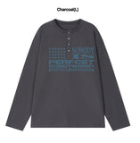NOBODY Henley Neck Long Sleeve T-Shirt