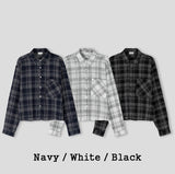 Cony Linen Crop Check Shirt