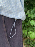 Philmes String Seersucker Check Hood Shirt