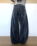 Belan Velvet Curved Denim Pants