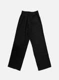 Mono cotton pintuck wide pants