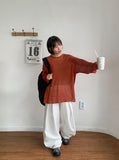 [unisex] Simty Linen Punching Over Knit