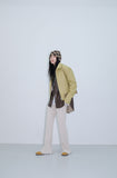 two way papaer leather jumper