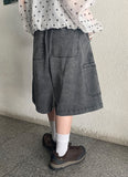 [Unisex] Katrin Washing Denim Banding Bermuda Pants