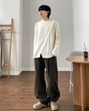 Niel Peach Cotton Wide Pants