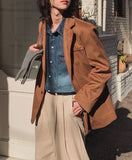 Basel Two-Tuck Corduroy Wide Pants