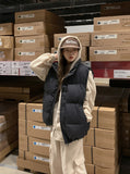 Toto Fleece String Two-Way Hooded Zip-Up