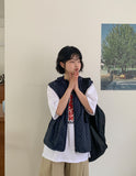 [BAONHAUS] Hyote Summer Dot Hood Vest