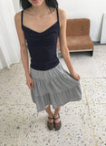 Tane Tiered Layered Midi Skirt