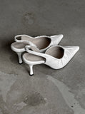 1195 Shirred Stiletto Heels (8cm)