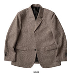 Herring Wool Three-Button Jacket